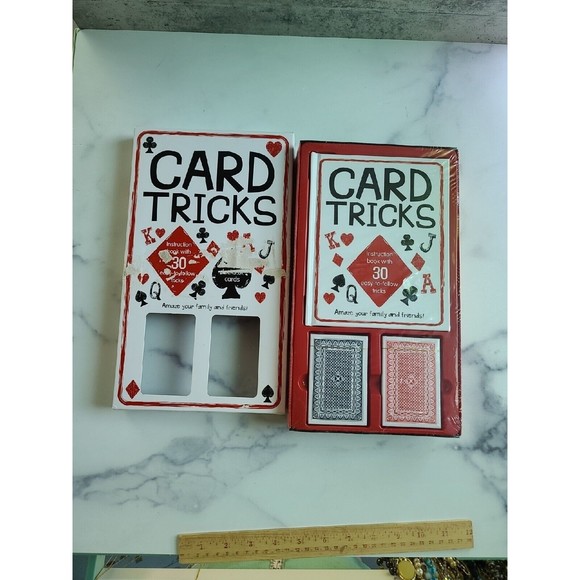 NEW-Card Tricks Kit-2 Decks-Instruction Book w/ 30 Tricks-RARE-Easy-Amaze People - Picture 8 of 11